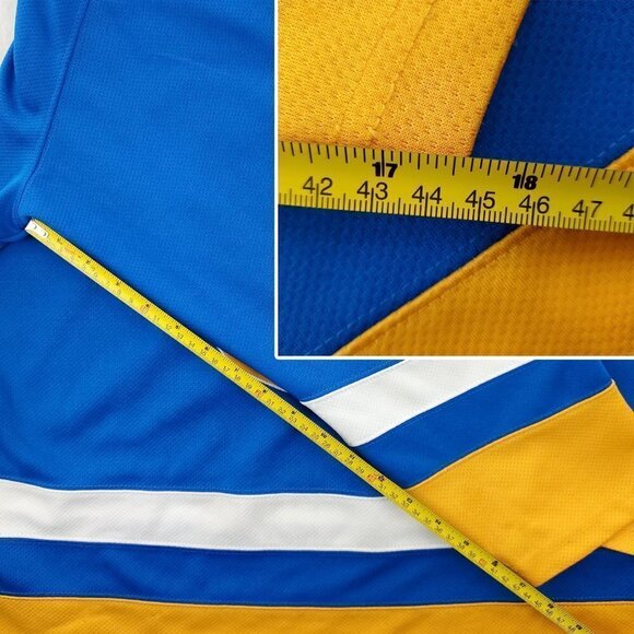 Logic Everybody Tour Hockey Style Jersey Shirt Long Sleeve Blue Yellow Large - Picture 5 of 11